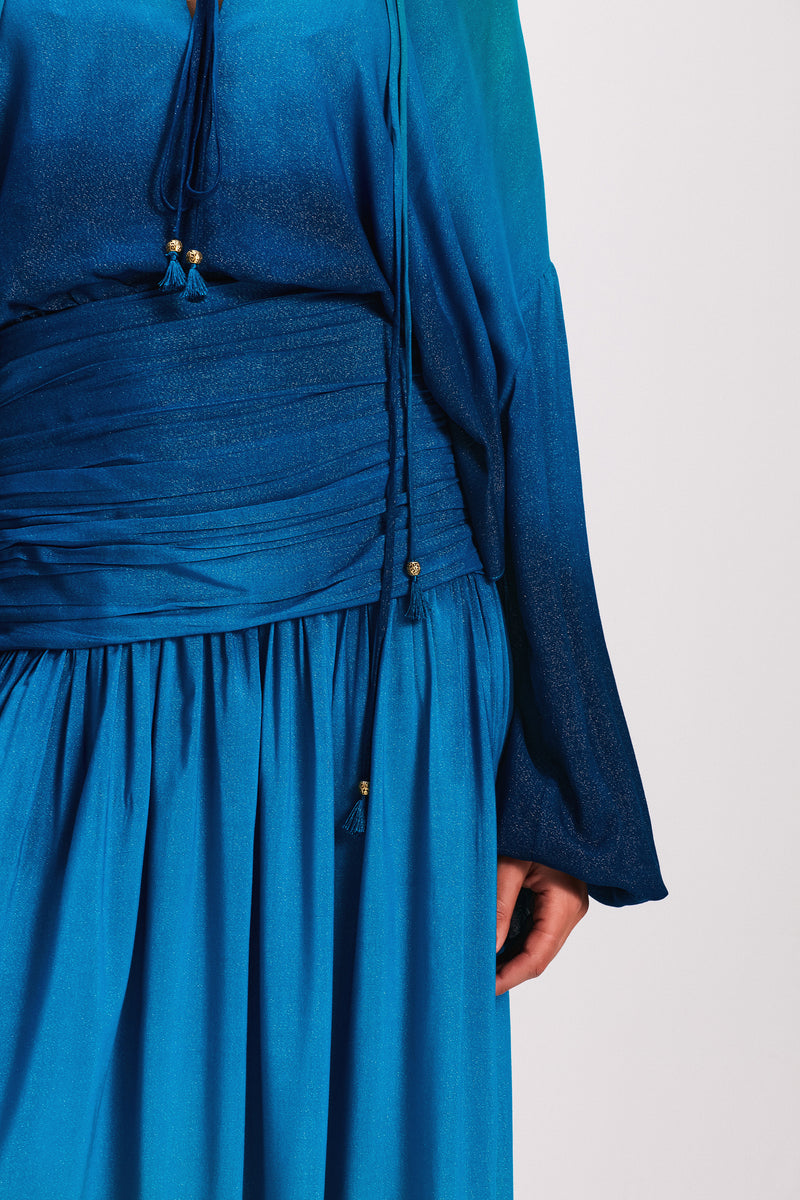 SAIA LONGA DEGRADE GLOW AZUL (7893685895395)