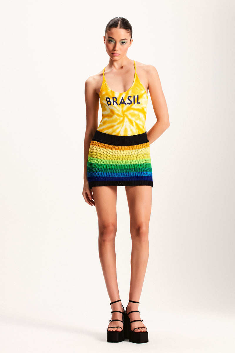 MINI SAIA TRICOT LISTRAS ESCURA (7918638072035)
