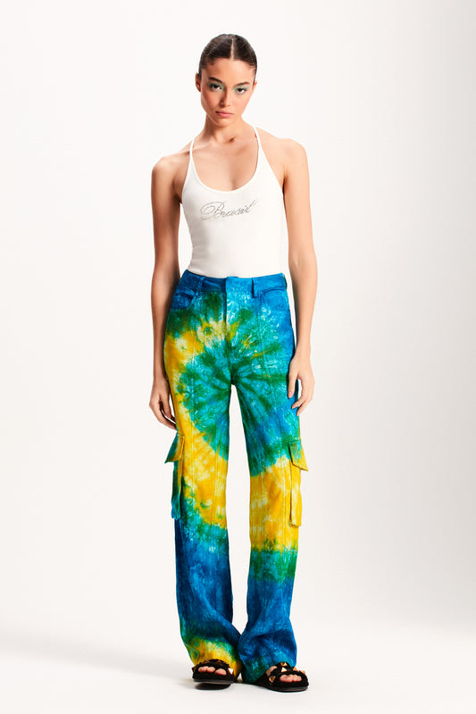 CALÇA LINHO CARGO TIE DYE (7918635909347)