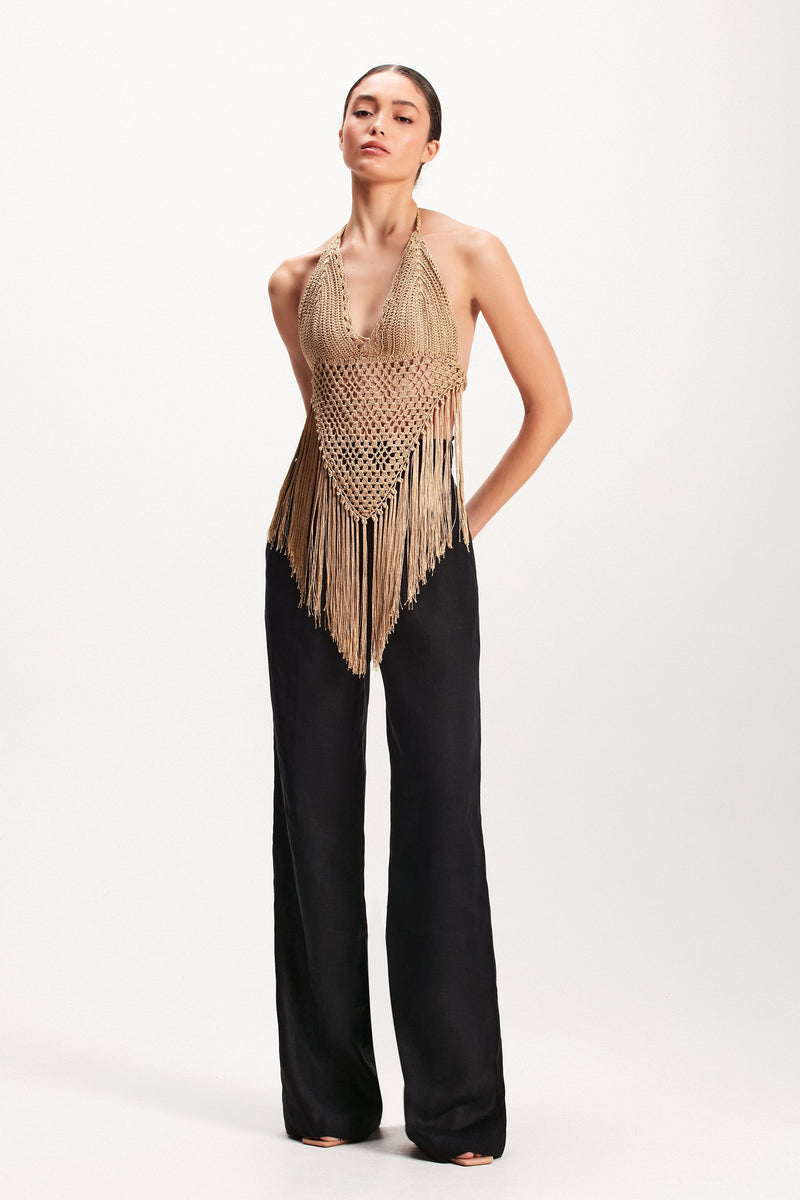 TOP CROCHE DOURADO FRANJAS (7939243344099)