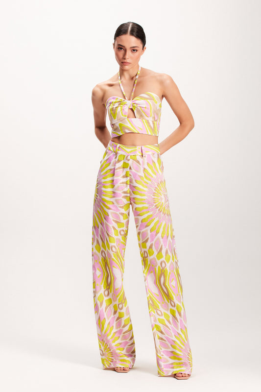 TOP LINHO ESTAMPA MANDALA VERDE E ROSA (7939244589283)