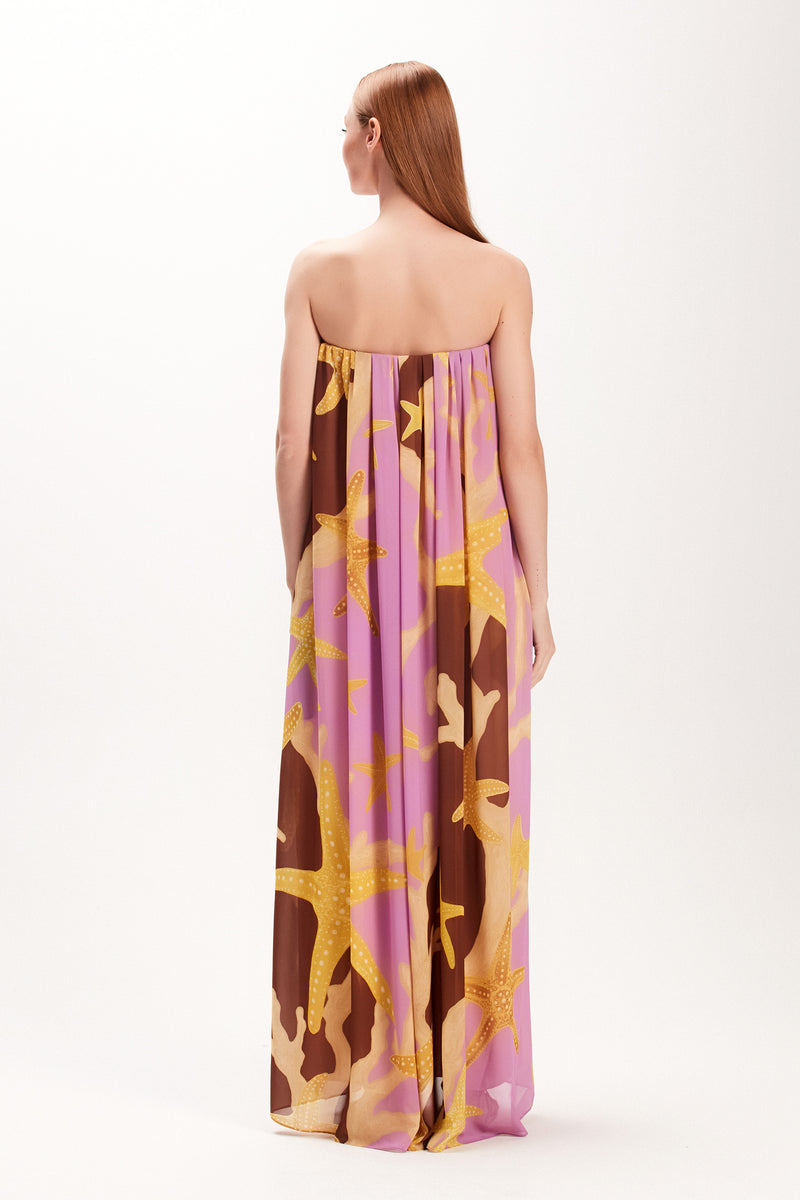 VESTIDO TOMARA QUE CAIA ESTRELA DO MAR ROSA (7972819370211)
