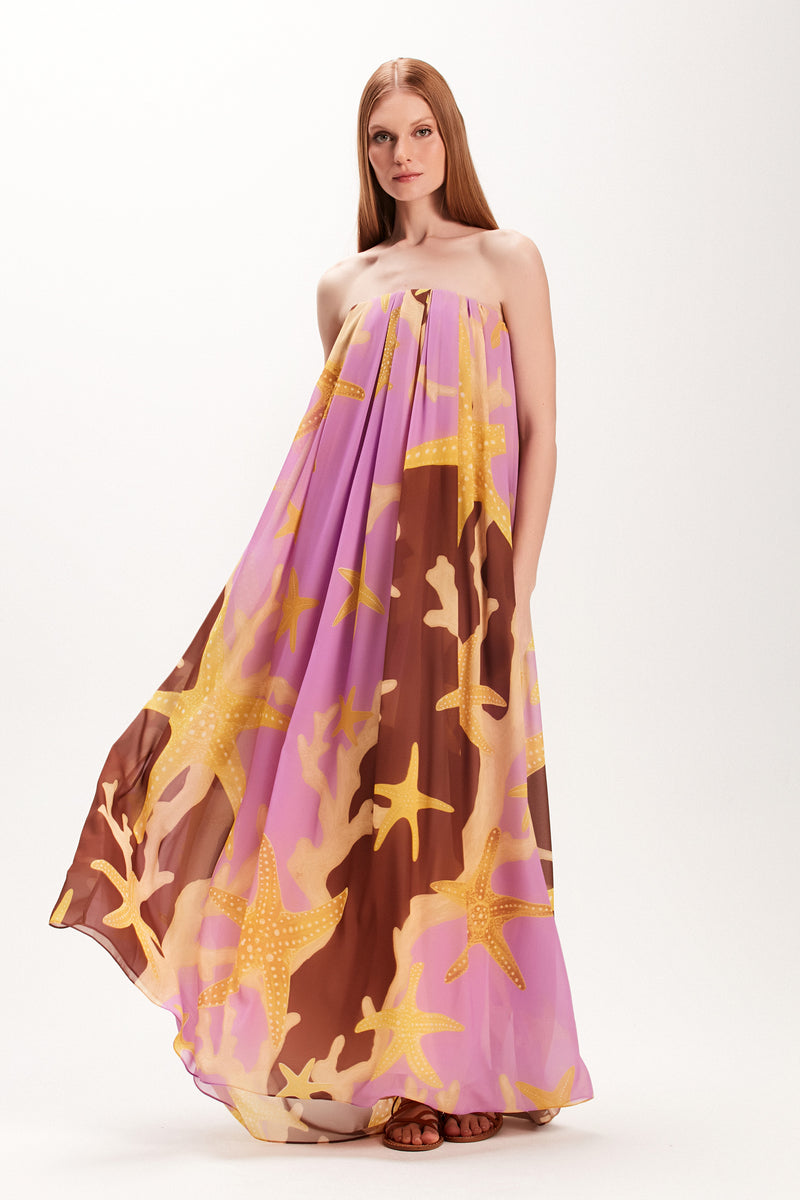 VESTIDO TOMARA QUE CAIA ESTRELA DO MAR ROSA (7972819370211)