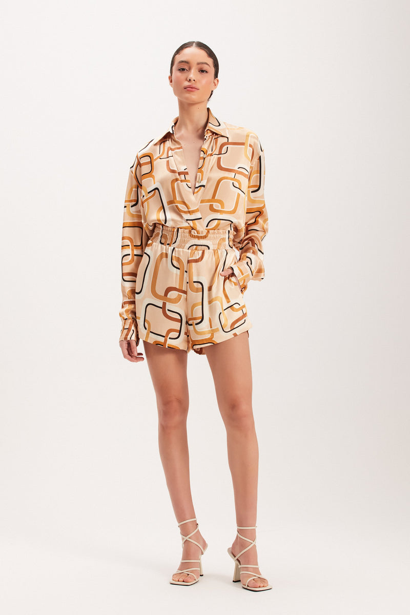 SHORTS CETIM ESTAMPA CORRENTES (8003070886115)