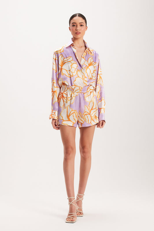 SHORTS CETIM ESTAMPA FLORAL (8003070918883)