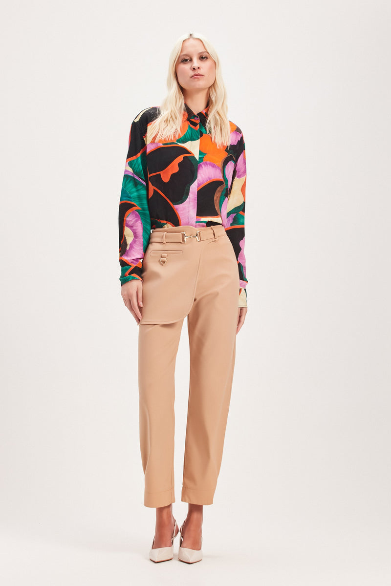 CAMISA ESTAMPA FLORAL ESCURA (8030302011619)