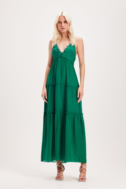 VESTIDO LONGO ALÇAS VERDE (8030303715555)
