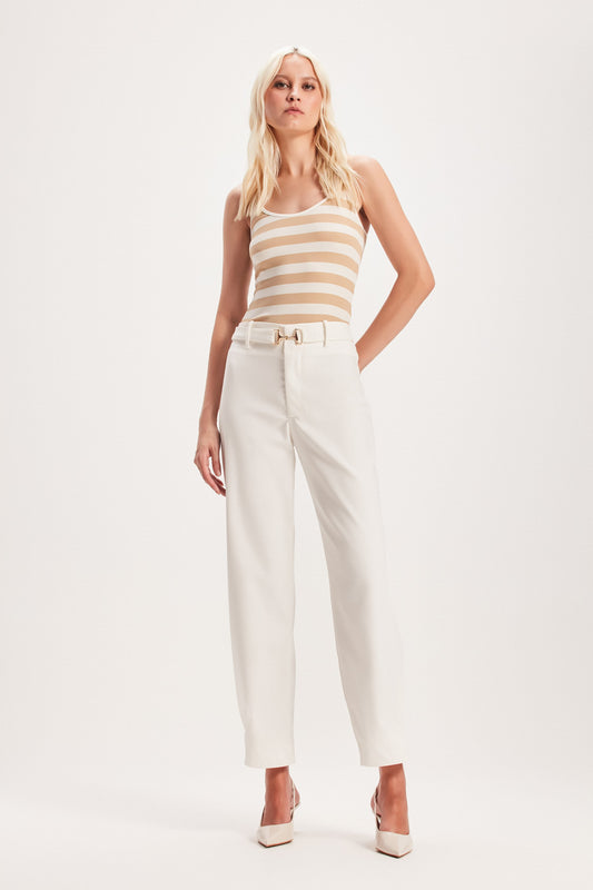 CALÇA RETA BOTÃO BARRA OFF WHITE (8030301847779)