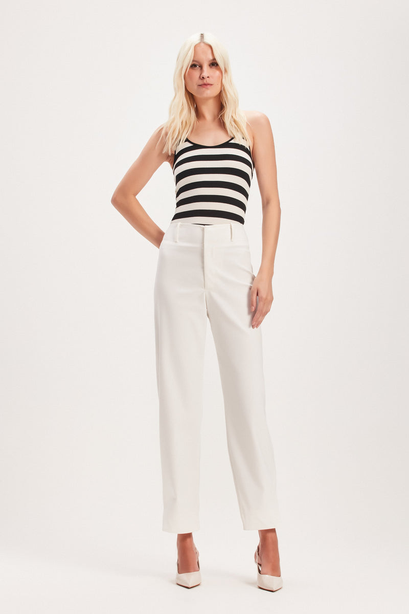 CALÇA RETA BOTÃO BARRA OFF WHITE (8030301847779)
