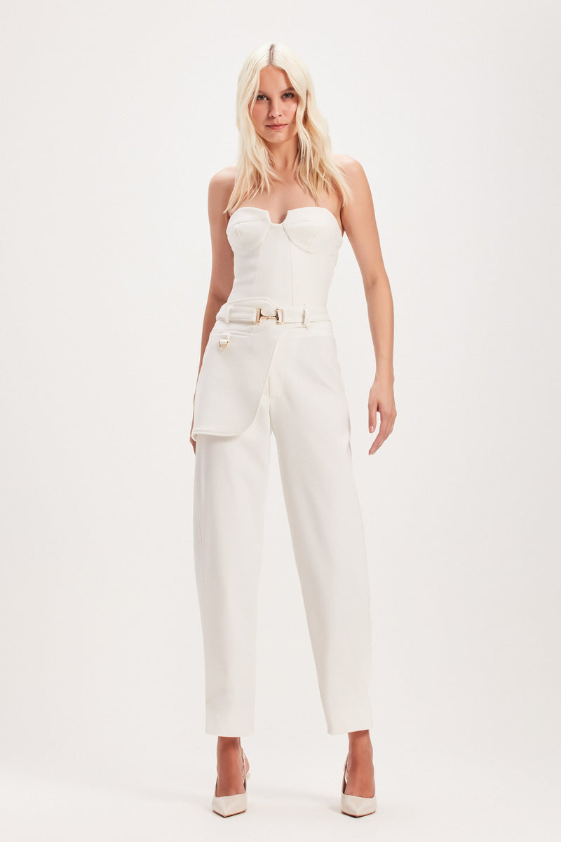 CALÇA RETA BOTÃO BARRA OFF WHITE (8030301847779)