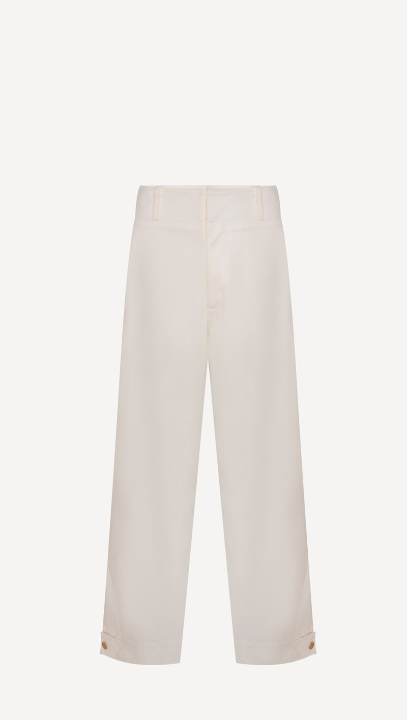 CALÇA RETA BOTÃO BARRA OFF WHITE (8030301847779)