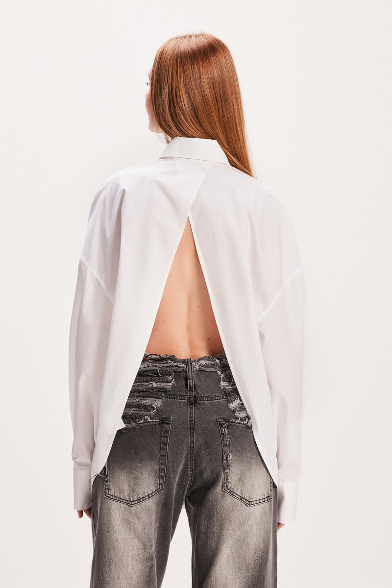 CAMISA TRICOLINE ABERTURA COSTAS OFF WHITE (8049933975779)
