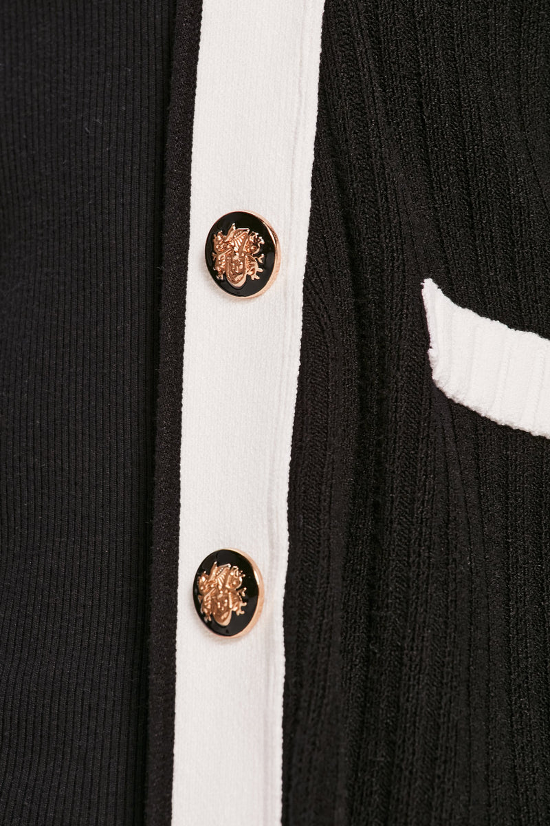 CARDIGAN TRICOT PRETO E OFF WHITE (8049934270691)