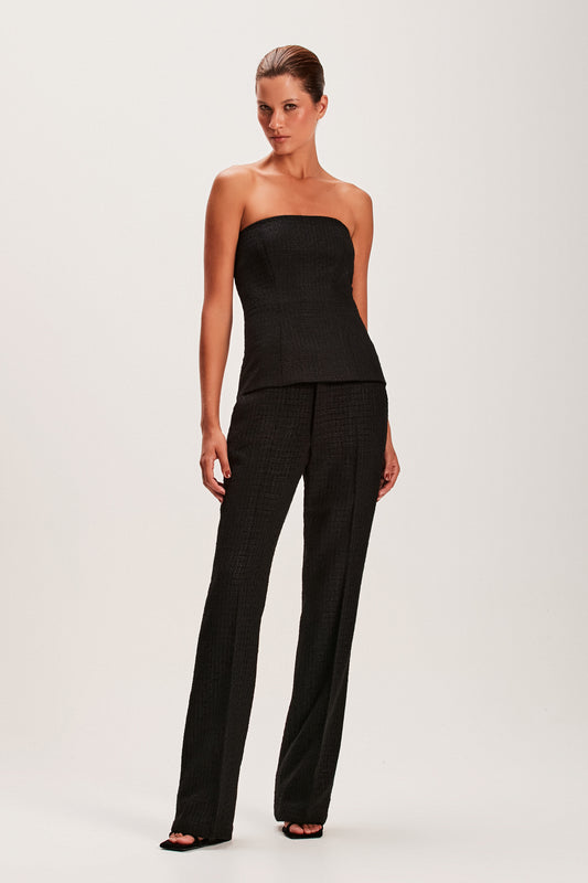 CALÇA TWEED PRETA (8066581922019)