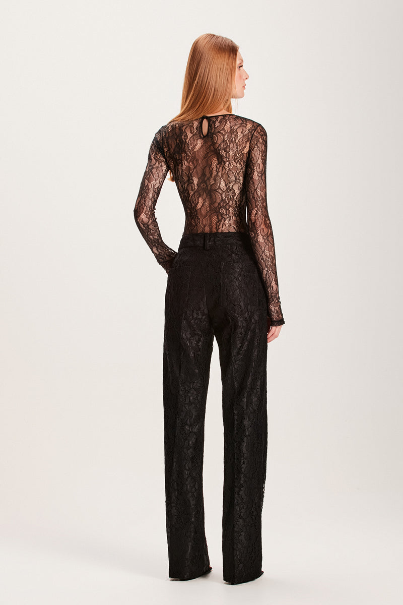 CALÇA LINHO E RENDA PRETA (8066581561571)