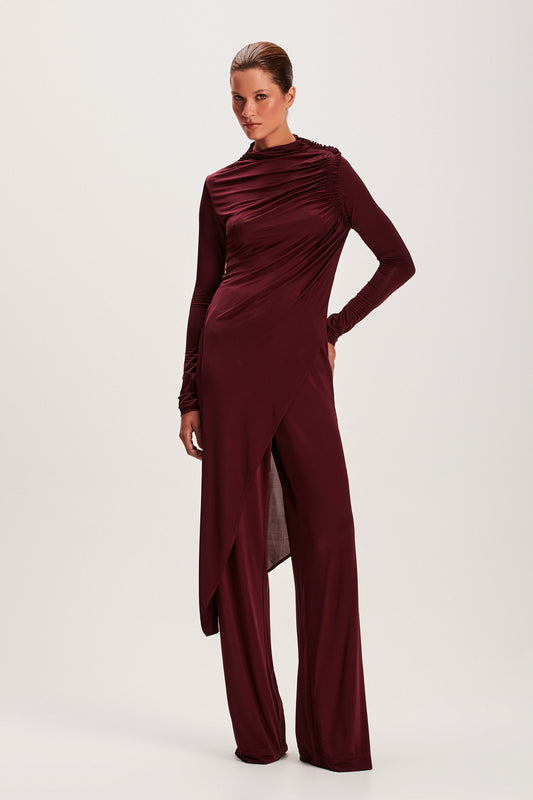 CALÇA JERSEY RETA BORDÔ (8066581233891)