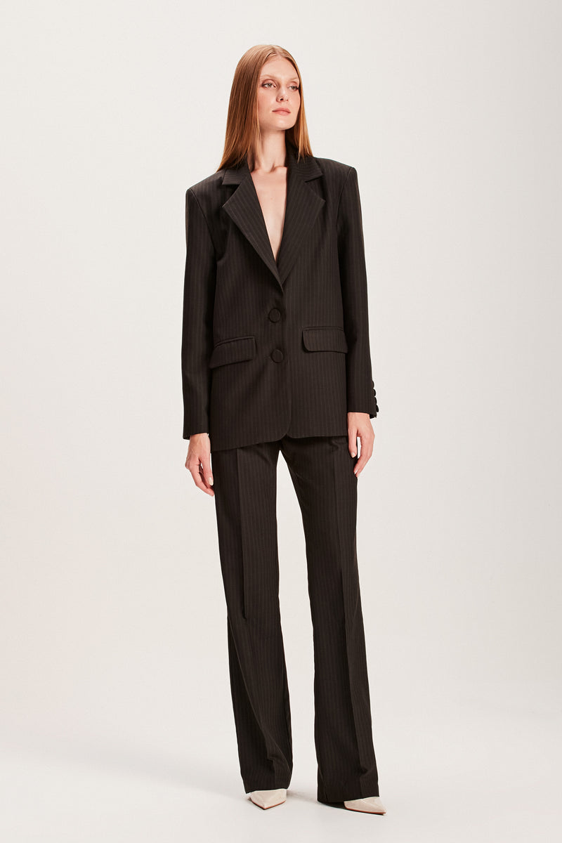 BLAZER RISCA DE GIZ MARROM (8066579890403)