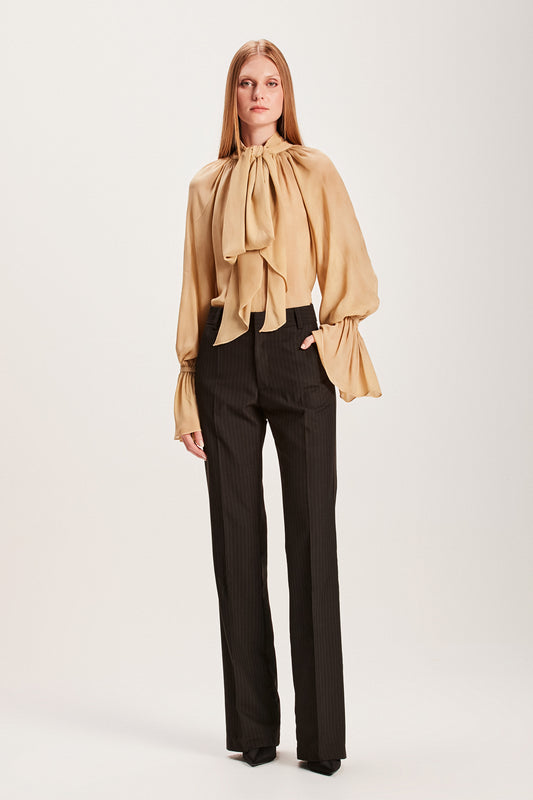 CALÇA RISCA DE GIZ MARROM (8066581692643)