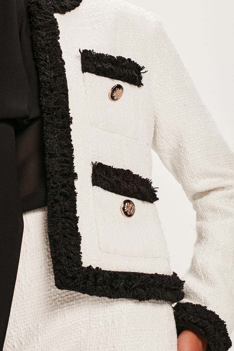 CASACO TWEED OFF WHITE E PRETO (8066582446307)