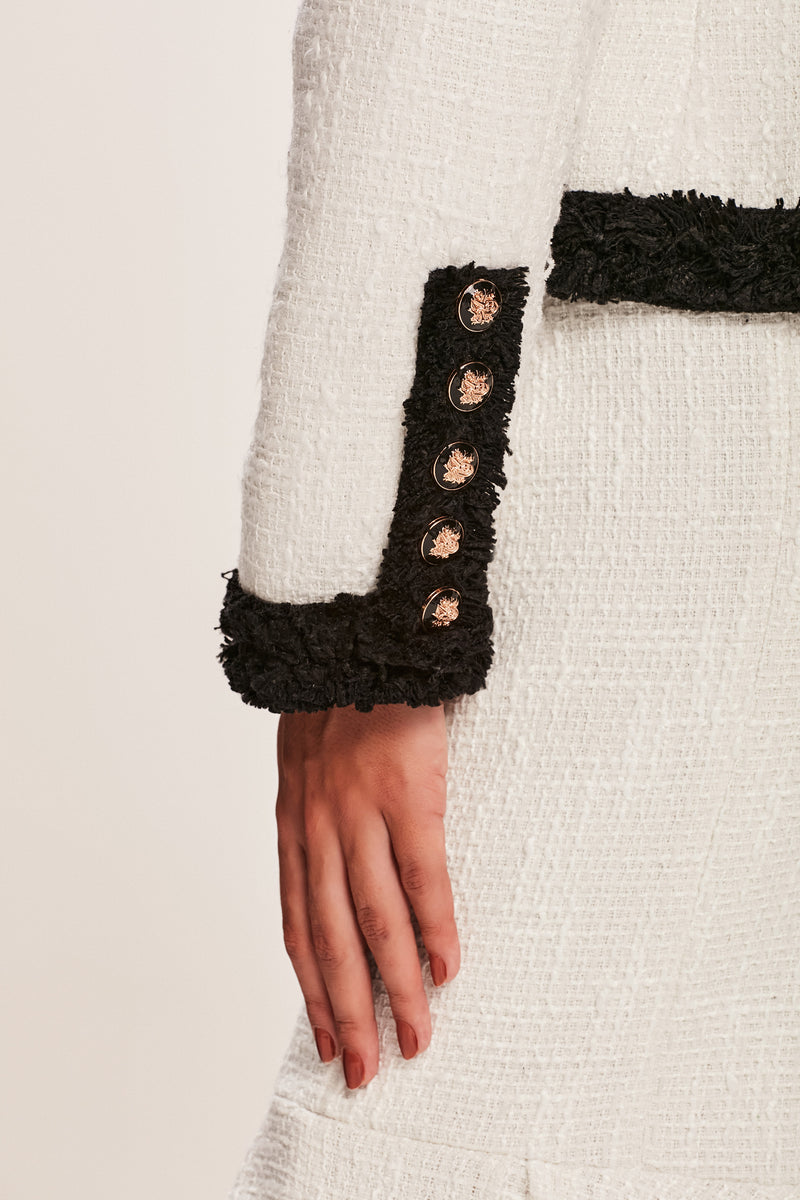 CASACO TWEED OFF WHITE E PRETO (8066582446307)