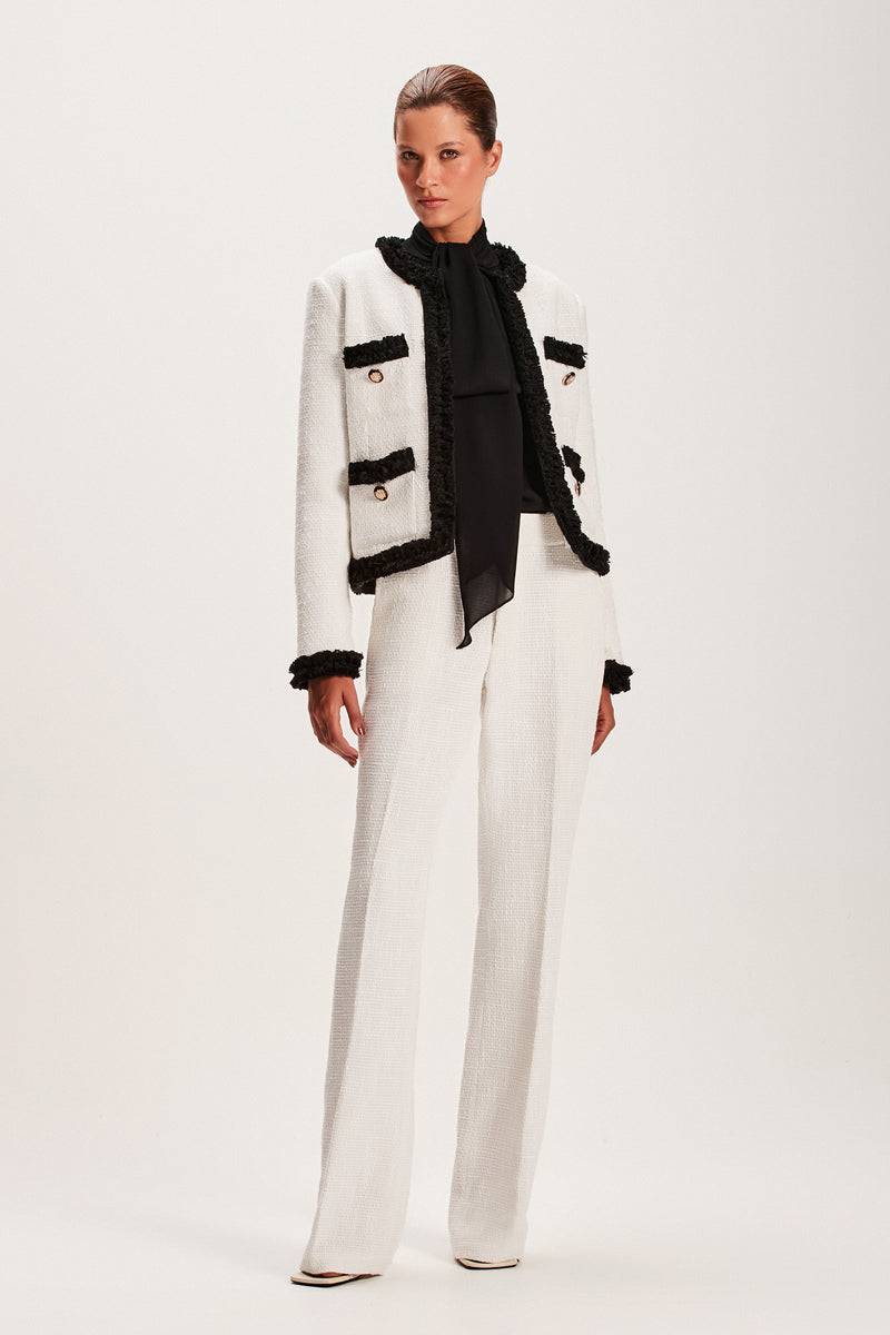 CASACO TWEED OFF WHITE E PRETO (8066582446307)