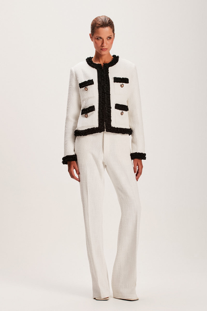 CASACO TWEED OFF WHITE E PRETO (8066582446307)