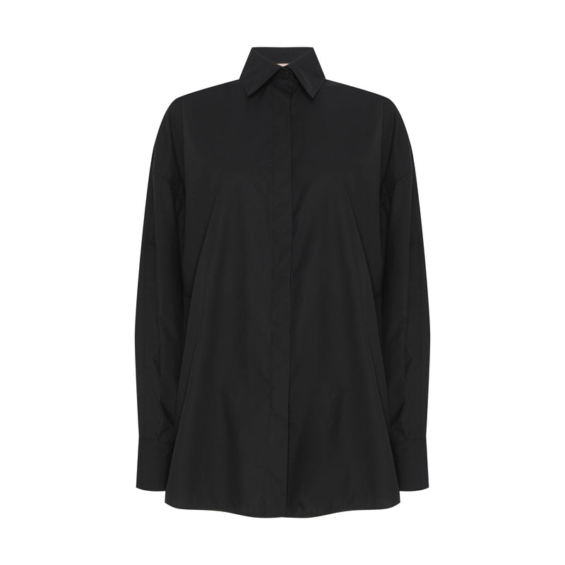 CAMISA TRICOLINE ABERTURA COSTAS PRETA (8049934008547)