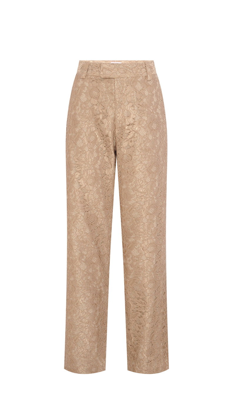 CALÇA LINHO E RENDA BEGE (8066581430499)