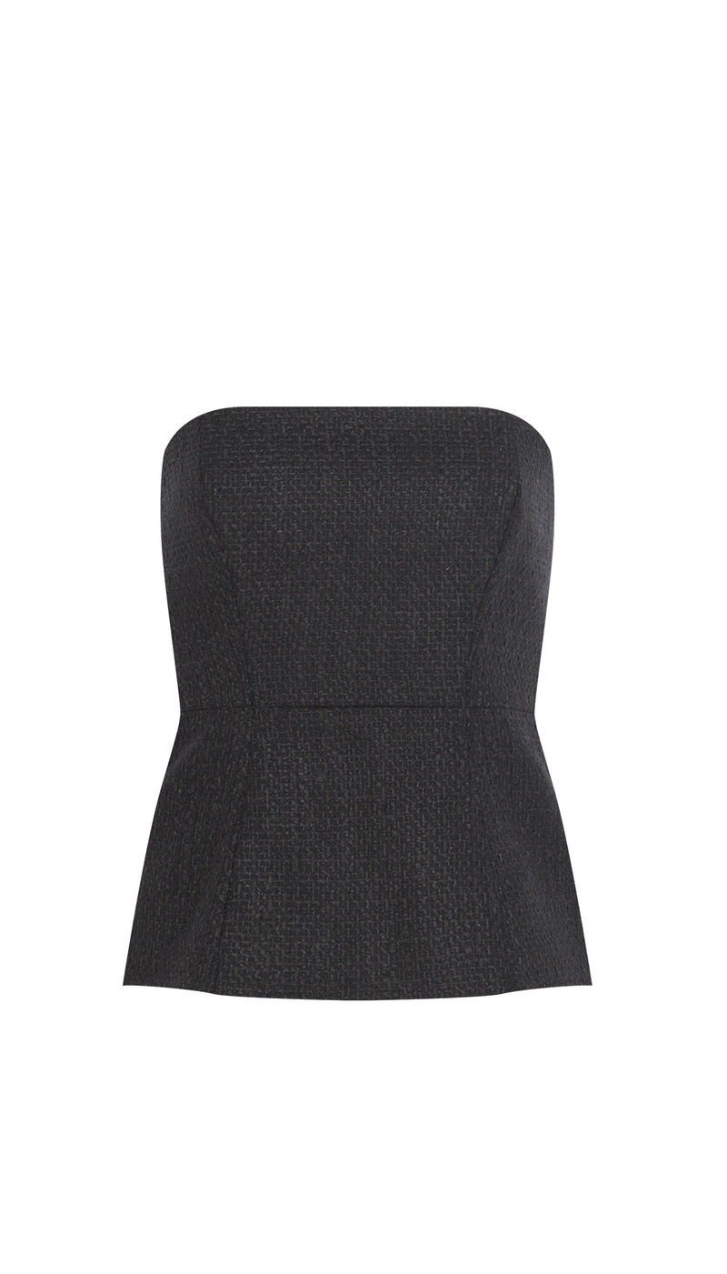 TOP CORSET TWEED PRETO (8066583265507)