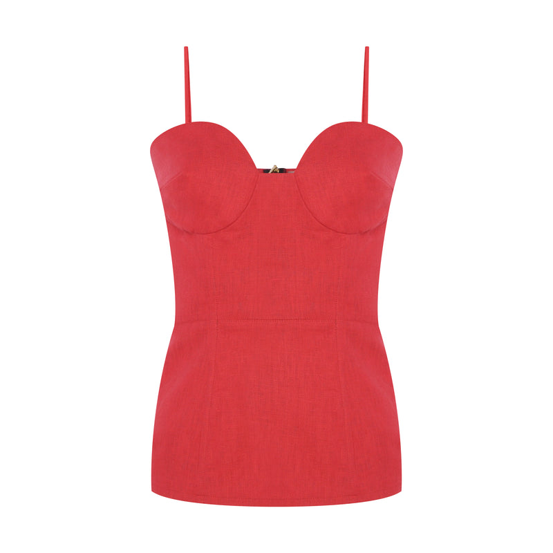 TOP ESTRUTURADO LINHO VERMELHO (7972813701347)
