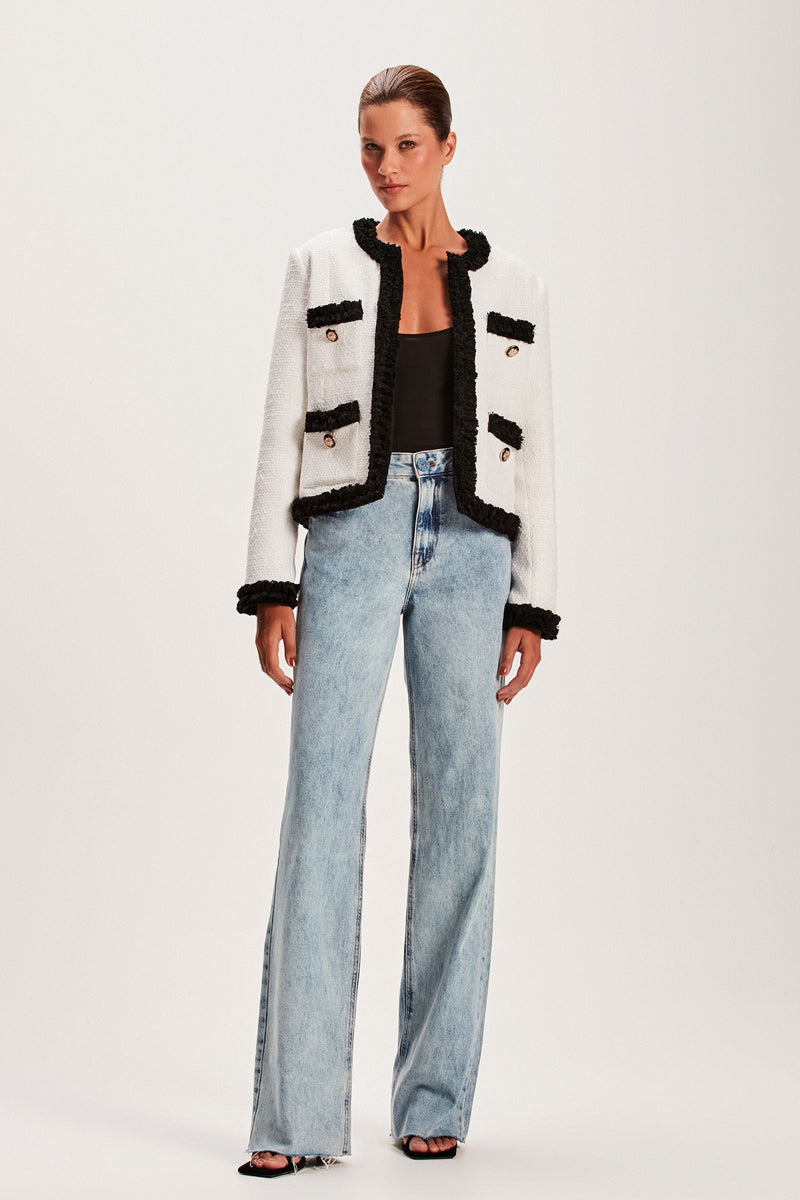 CASACO TWEED OFF WHITE E PRETO (8066582446307)