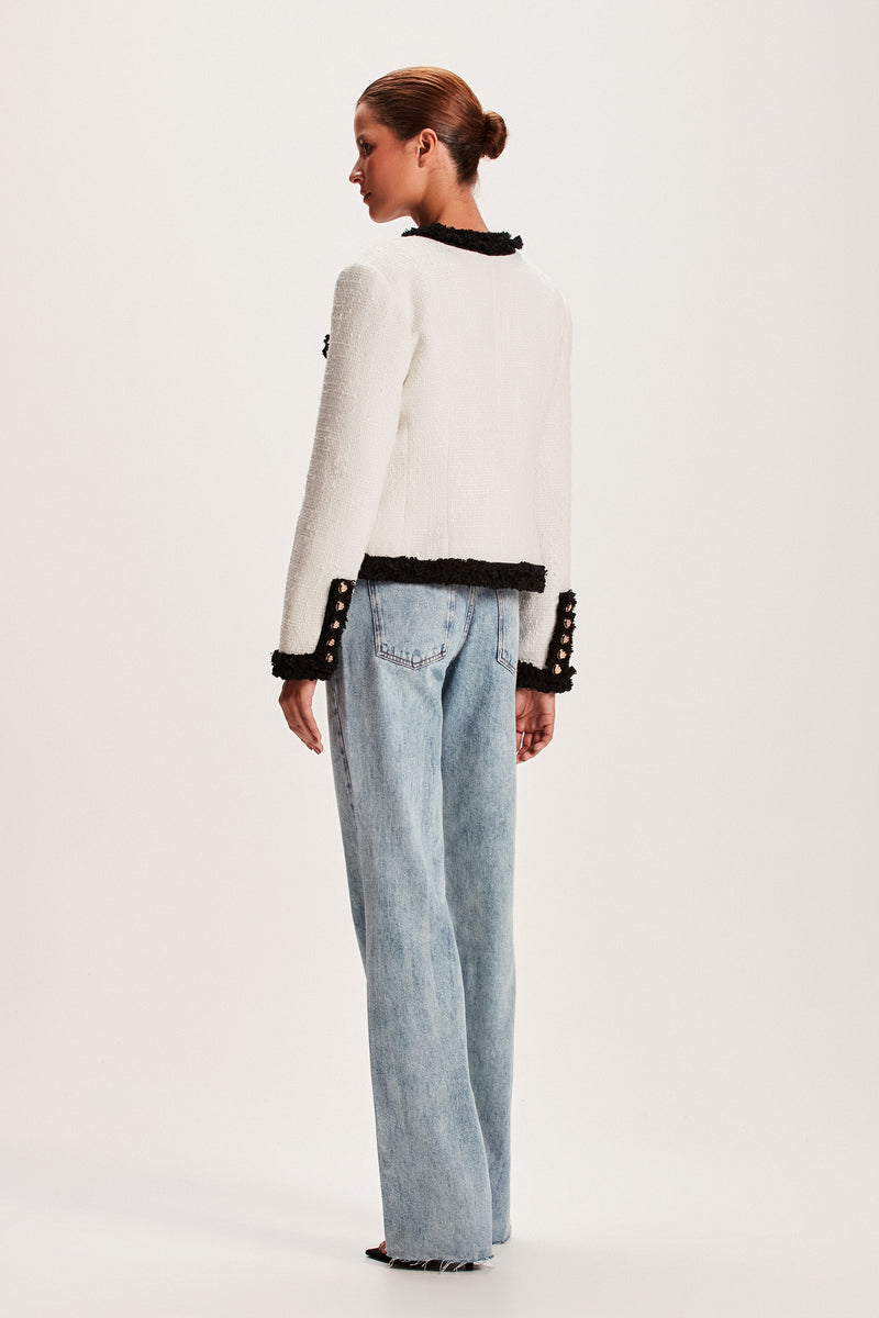 CASACO TWEED OFF WHITE E PRETO (8066582446307)